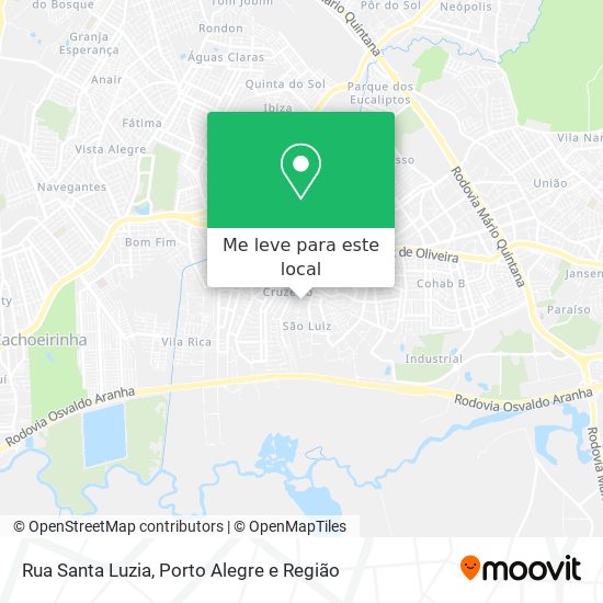 Rua Santa Luzia mapa