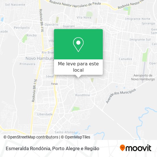 Esmeralda Rondônia mapa