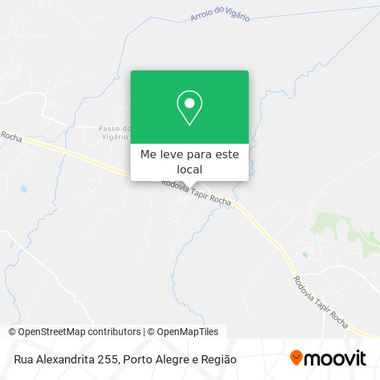 Rua Alexandrita 255 mapa