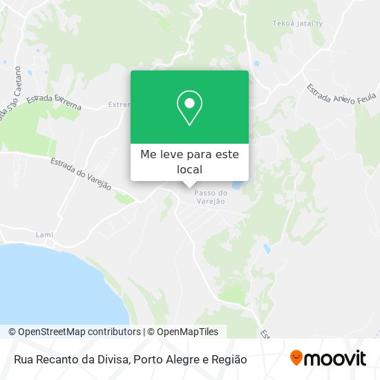 Rua Recanto da Divisa mapa