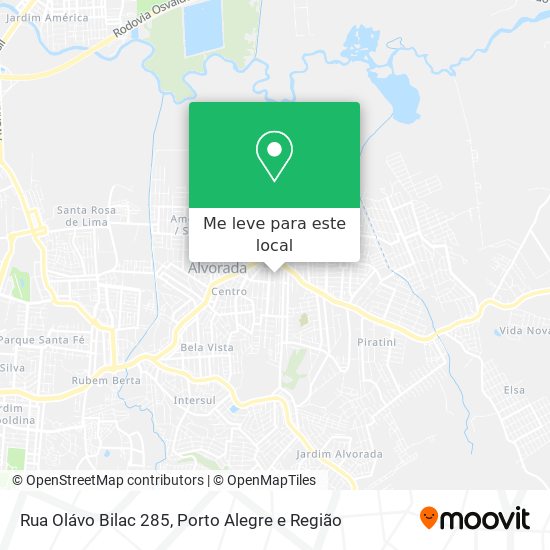 Rua Olávo Bilac 285 mapa
