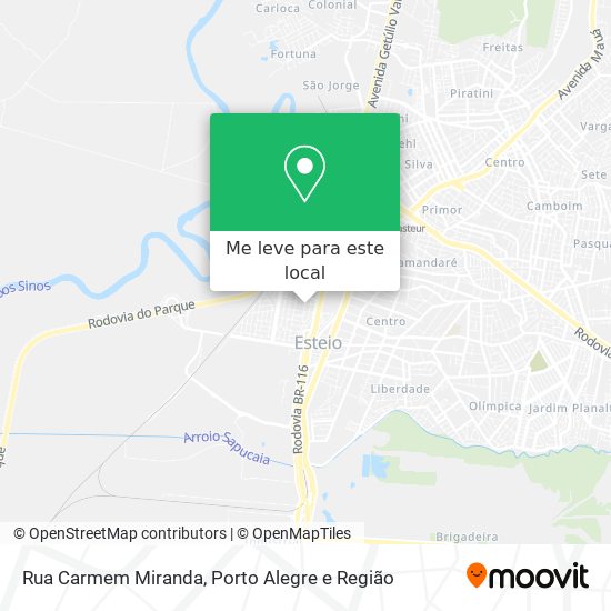 Rua Carmem Miranda mapa