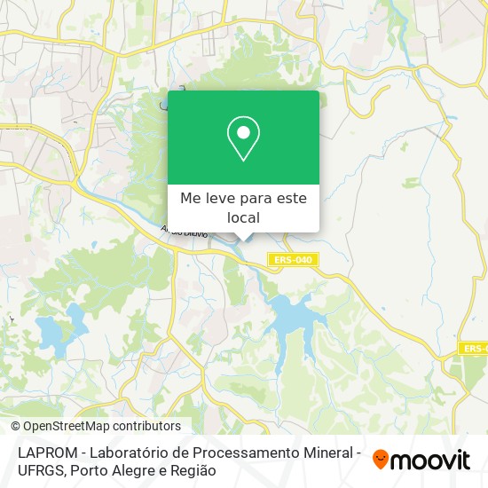 LAPROM - Laboratório de Processamento Mineral - UFRGS mapa