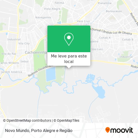 Novo Mundo mapa