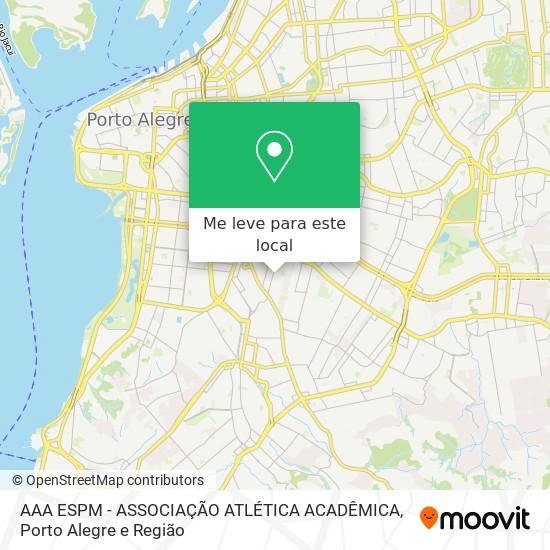 AAA ESPM - ASSOCIAÇÃO ATLÉTICA ACADÊMICA mapa