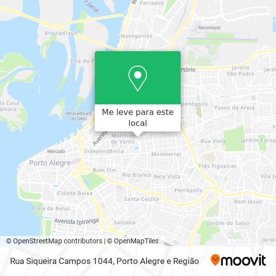 Rua Siqueira Campos 1044 mapa
