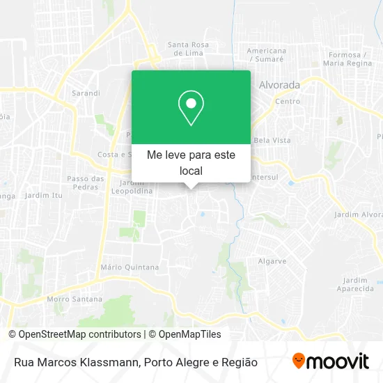Rua Marcos Klassmann mapa