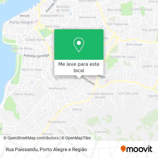 Rua Paissandu mapa