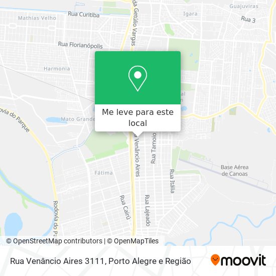 Rua Venâncio Aires 3111 mapa