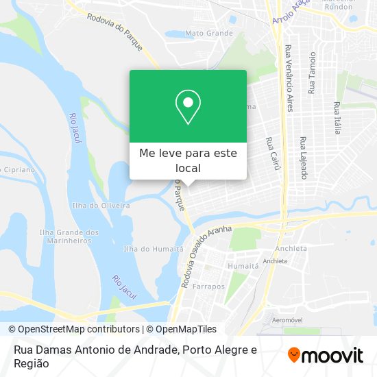 Rua Damas Antonio de Andrade mapa