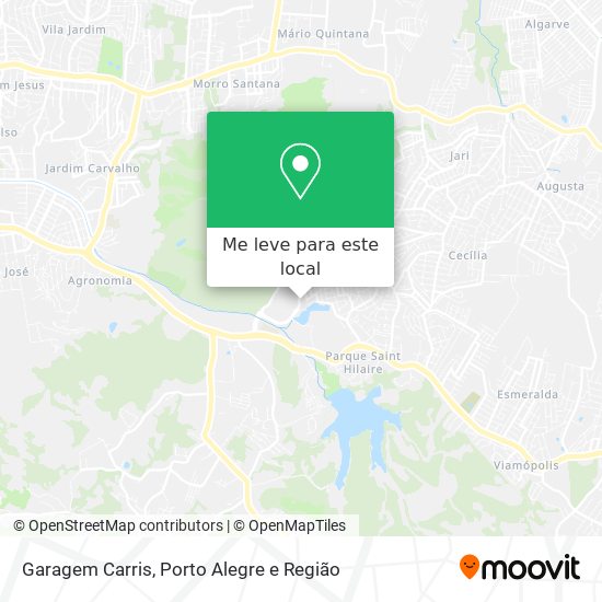 Garagem Carris mapa