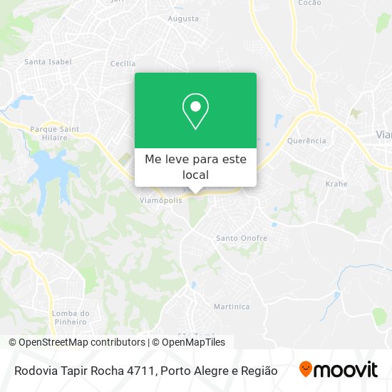 Rodovia Tapir Rocha 4711 mapa