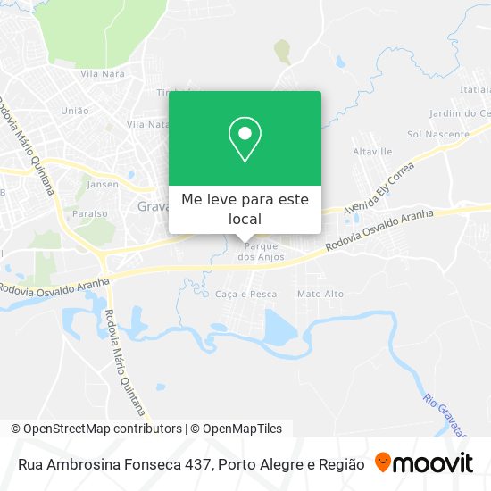 Rua Ambrosina Fonseca 437 mapa
