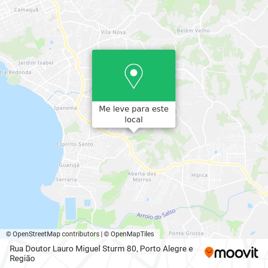 Rua Doutor Lauro Miguel Sturm 80 mapa