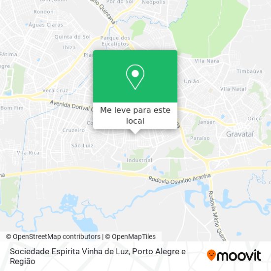 Sociedade Espirita Vinha de Luz mapa