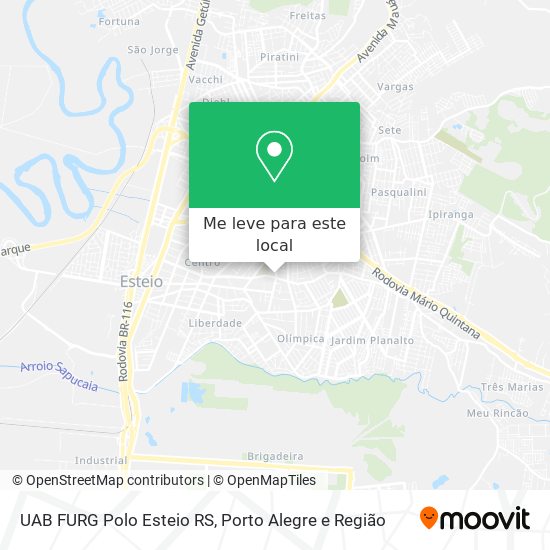 UAB FURG Polo Esteio RS mapa