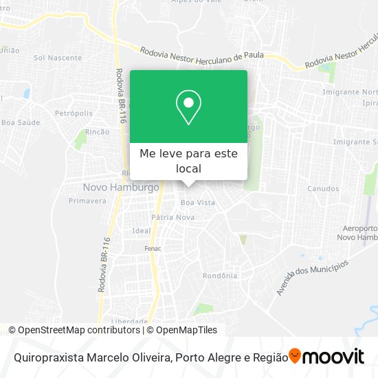 Quiropraxista Marcelo Oliveira mapa