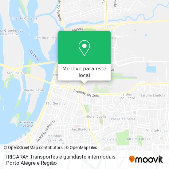 IRIGARAY Transportes e guindaste intermodais mapa