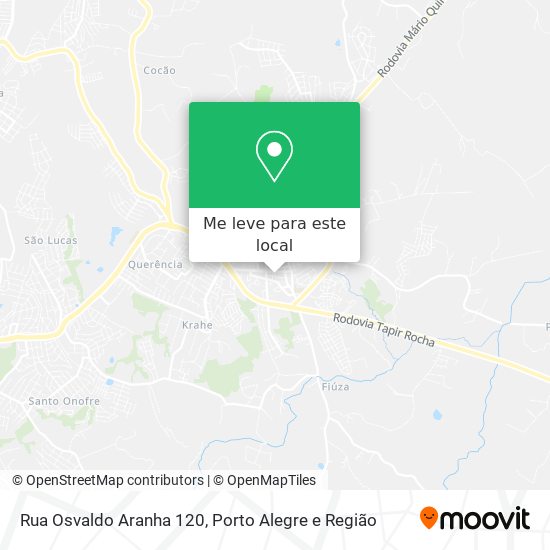 Rua Osvaldo Aranha 120 mapa