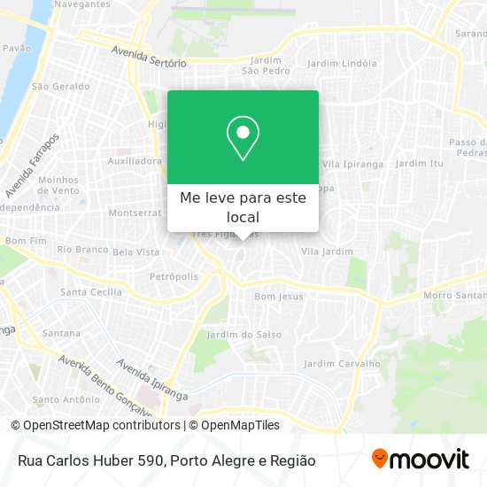 Rua Carlos Huber 590 mapa