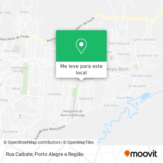 Rua Caibate mapa