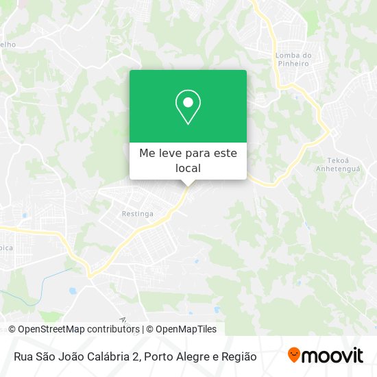 Rua São João Calábria 2 mapa