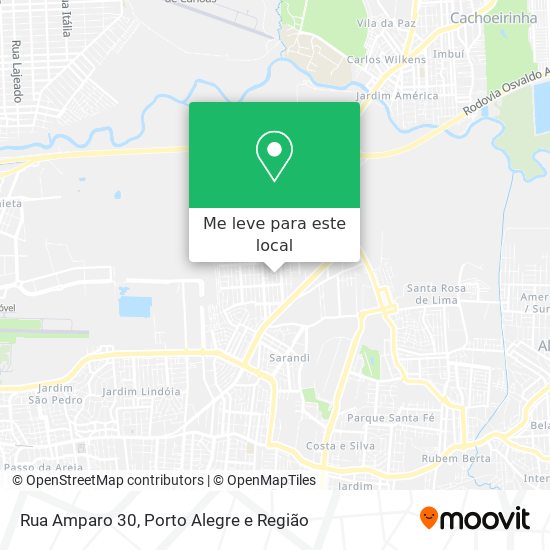 Rua Amparo 30 mapa