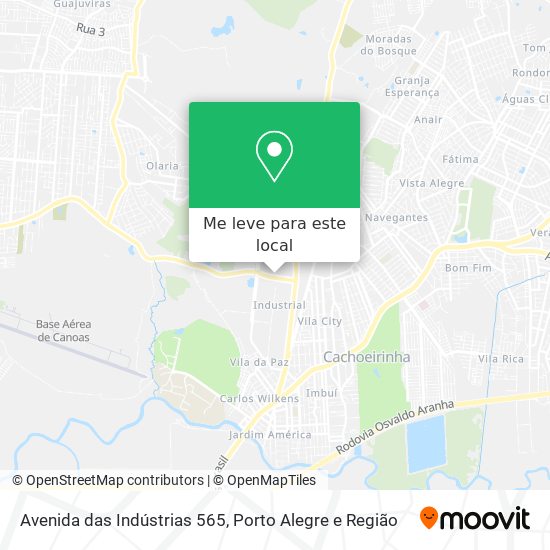 Avenida das Indústrias 565 mapa