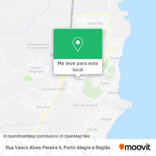 Rua Vasco Alves Pereira 6 mapa