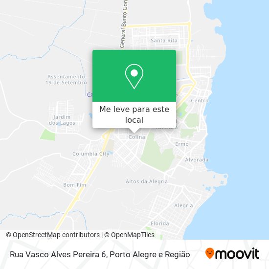 Rua Vasco Alves Pereira 6 mapa