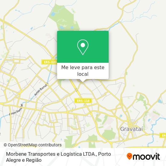Morbene Transportes e Logística LTDA. mapa