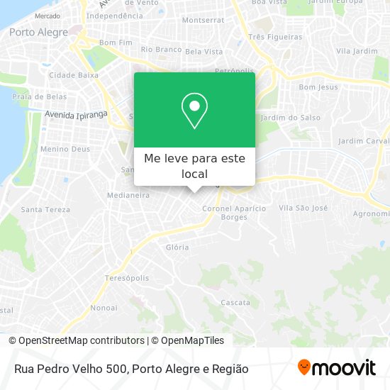 Rua Pedro Velho 500 mapa