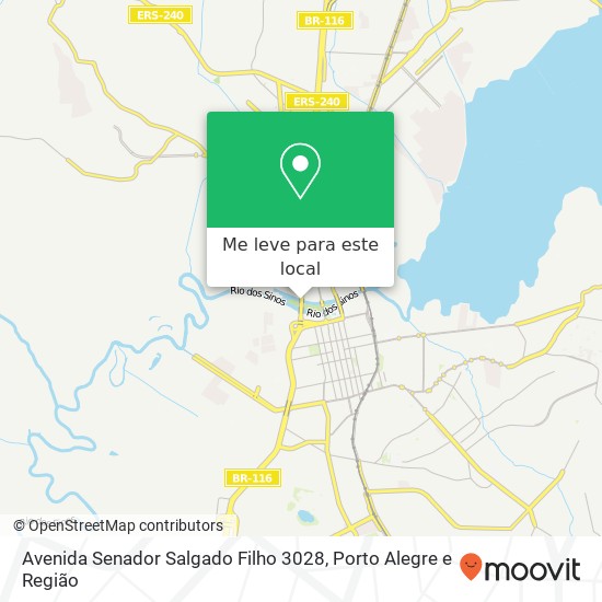 Avenida Senador Salgado Filho 3028 mapa