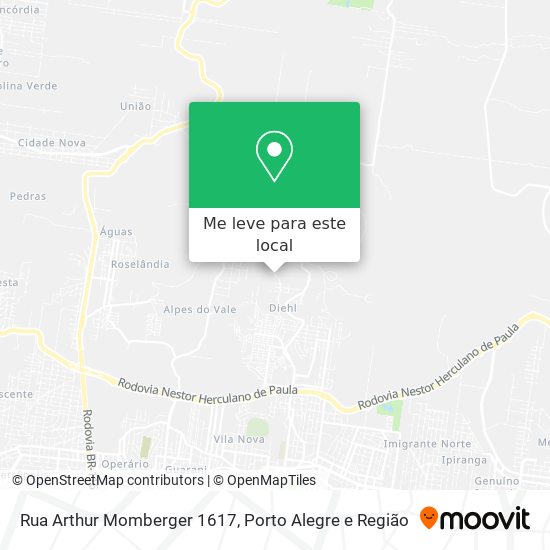 Rua Arthur Momberger 1617 mapa