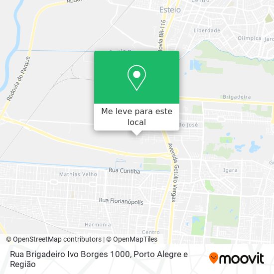 Rua Brigadeiro Ivo Borges 1000 mapa