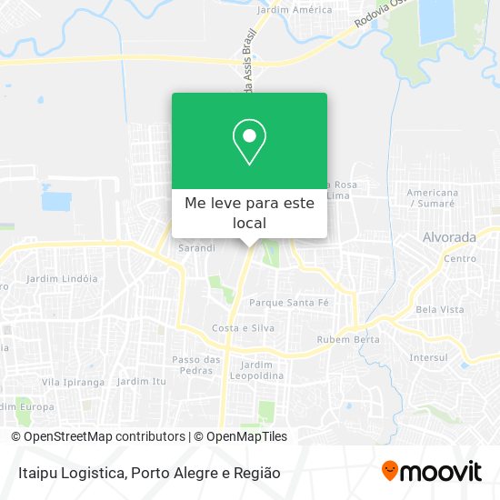 Itaipu Logistica mapa