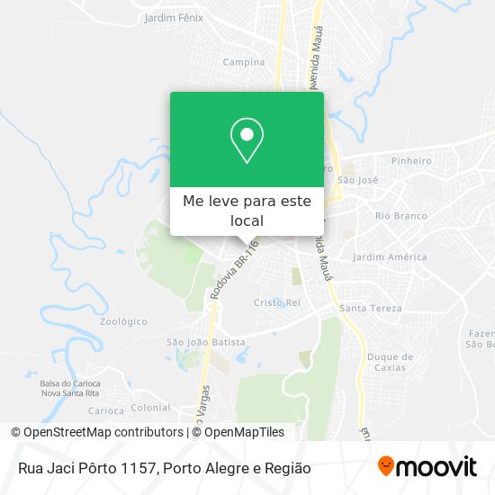 Rua Jaci Pôrto 1157 mapa
