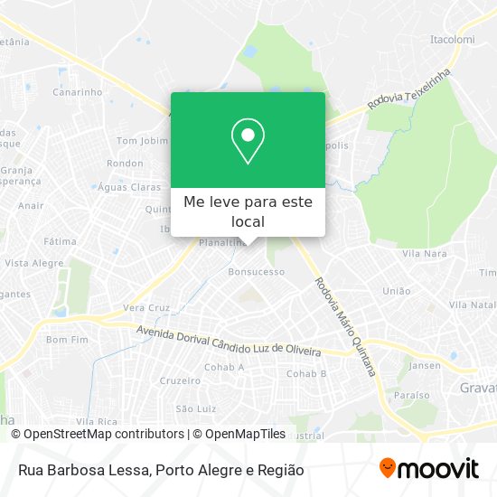 Rua Barbosa Lessa mapa