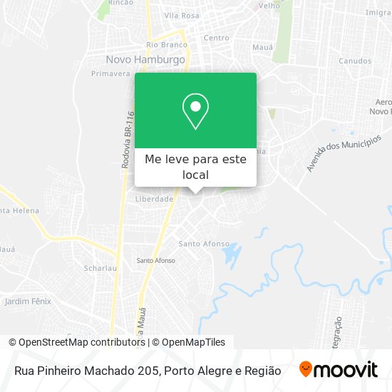 Rua Pinheiro Machado 205 mapa