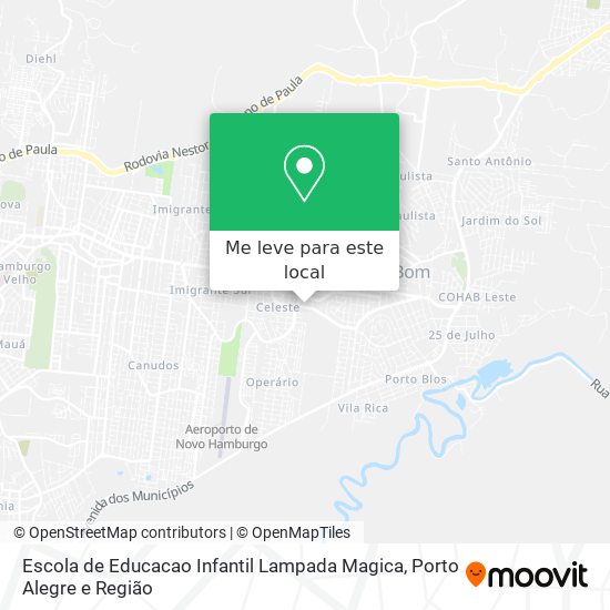 Escola de Educacao Infantil Lampada Magica mapa