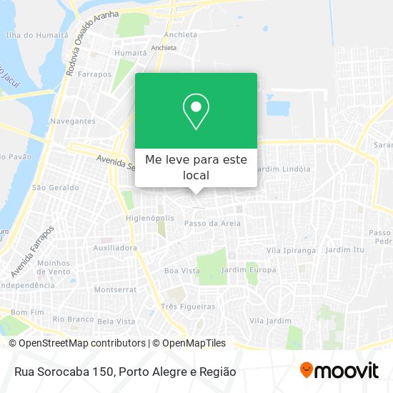 Rua Sorocaba 150 mapa