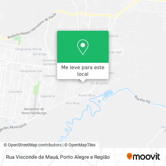 Rua Visconde de Mauá mapa