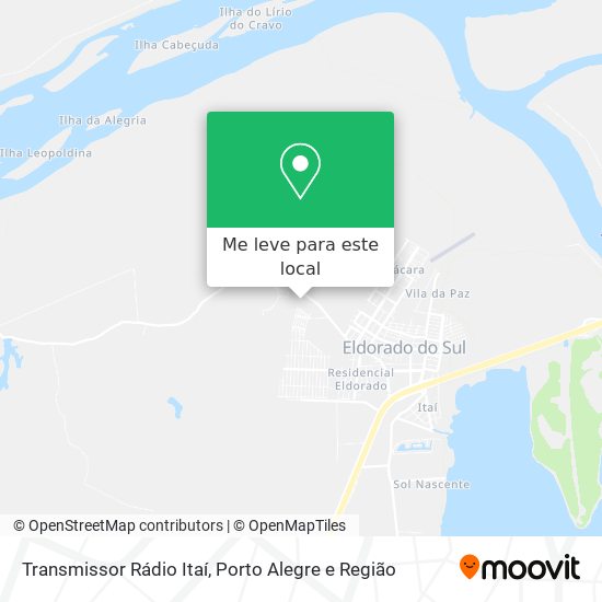 Transmissor Rádio Itaí mapa