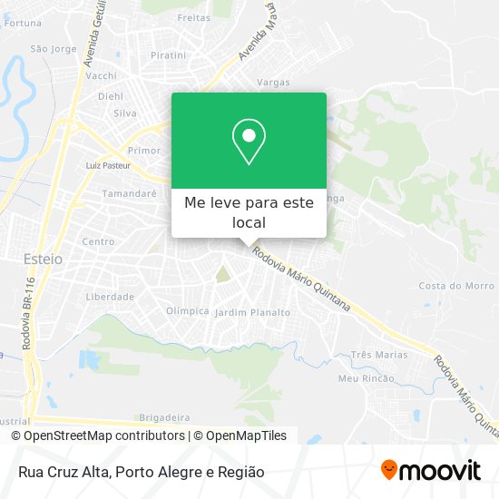 Rua Cruz Alta mapa