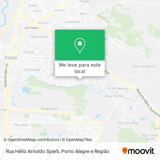 Rua Hélio Arnoldo Sperb mapa