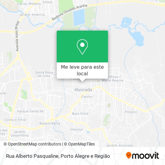 Rua Alberto Pasqualine mapa