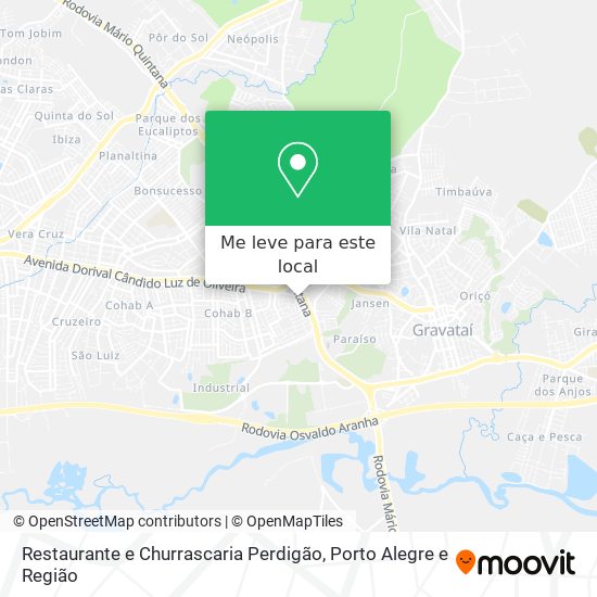 Restaurante e Churrascaria Perdigão mapa