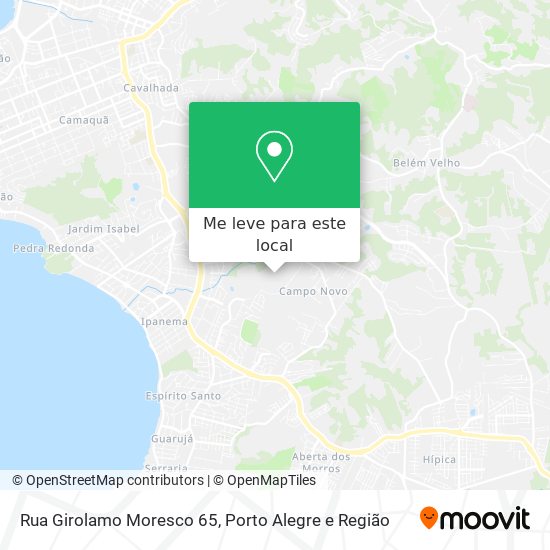 Rua Girolamo Moresco 65 mapa
