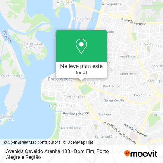 Avenida Osvaldo Aranha 408 - Bom Fim mapa