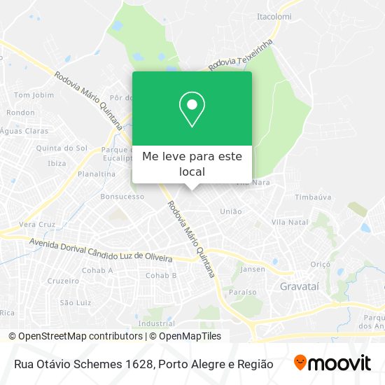 Rua Otávio Schemes 1628 mapa
